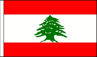 Lebanon Hand Waving Flags